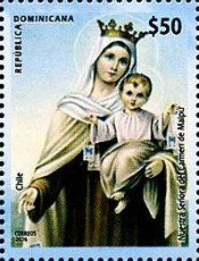 Colnect-6012-034-Chile--Our-Lady-of-Carmel-of-the-Maip%C3%BA.jpg