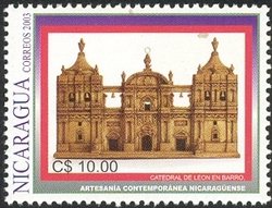 Colnect-911-732-Leon-s-Cathedral-made-of-clay.jpg