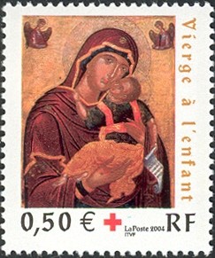 Colnect-551-898-Virgin-and-the-child-According-icon-Cretan-school-late-XVth.jpg