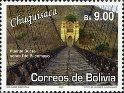 Colnect-1411-814-Sucre-Bridge-over-Pilcomayo-River.jpg