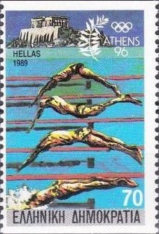 Colnect-510-682-Greece---Homeland-of-the-Olympic-Games-Swimming.jpg