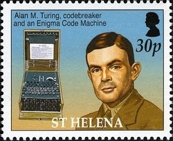 Colnect-1705-745-Alan-M-Turing-codebreaker-and-Enigma-code-machine.jpg