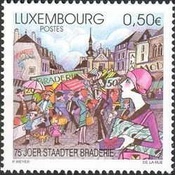 Colnect-858-548-75-Years-of-the-Luxembourg-Ville-Annual-Street-Market.jpg