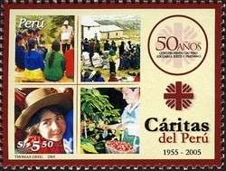 Colnect-1584-568-50th-Anniversary-of-Caritas-del-Peru.jpg