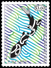 Colnect-4999-625-Maori-Myths---Te-Ika-a-Maui--Maui-and-the-Fish.jpg
