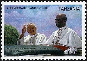 Colnect-2210-485-Pope-John-Paul-II-and-Laurean-Cardinal-Rugambwa.jpg
