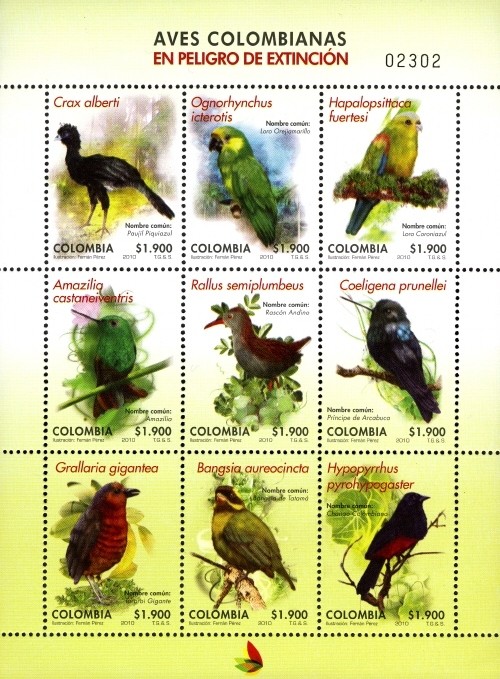 Colnect-1701-423-Endangered-Colombian-Birds---MiNo-2631-39.jpg