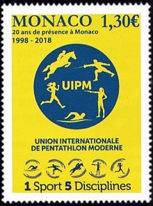 Colnect-5134-002-20th-Anniversary-of-Monaco-in-International-Pentathlon-Union.jpg