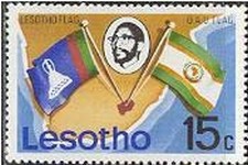 Colnect-745-741-Flags-of-Lesotho-and-Organization-of-African-Unity.jpg