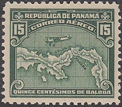 Colnect-2587-680-Airplane-over-Map-of-Panama.jpg