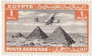 Colnect-1119-439-Aircraft-flying-over-the-pyramids-of-Gizeh.jpg