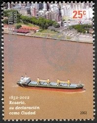 Colnect-1232-146-150-years-of-Town-Rosario-View-from-Parana-River.jpg