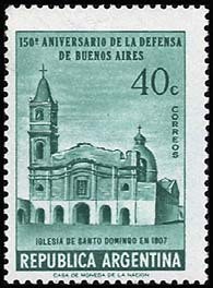 Colnect-589-699-150-Aniversary-Defense-of-Buenos-Aires---Church-of-Santo-Dom.jpg