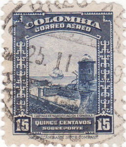 Colnect-1096-293-Fort-in-Cartagena.jpg