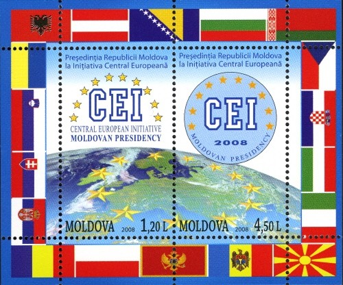 Colnect-737-340-Part-of-globe-with-Europe-and-emblem-of-Central-European-Ini.jpg