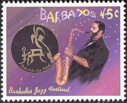 Colnect-1756-289-Saxophonist-Barbados-Jazz-Festival.jpg