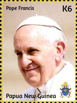 Colnect-2553-233-His-Holiness-Pope-Francis-gold-border.jpg