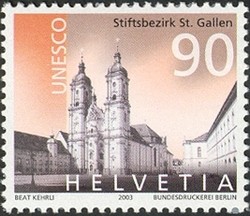 Colnect-528-241-Convent-of-St-Gall-World-Heritage-1983.jpg