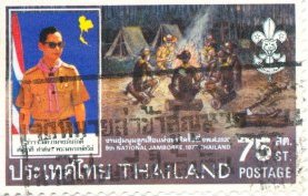 Colnect-2673-182-King-Bhumibol-as-scout-leader.jpg