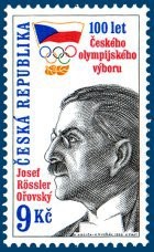 Colnect-348-898-Josef-R-ouml-ssler-Orovsk-yacute--1869-1933-Czech-Olympic-Comittee.jpg