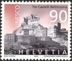 Colnect-528-239-Three-castles-of-Bellinzona-World-Heritage-2000.jpg