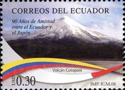 Colnect-980-628-90-Years-of-friendship-between-Japan-and-Ecuador---Cotopaxi.jpg