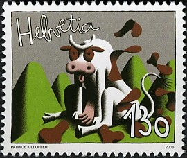 Colnect-750-874-Seated-cow-losing-its-spots.jpg