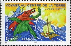 Colnect-574-547-Jules-Verne-1828-1905-Journey-to-the-center-of-the-earth.jpg