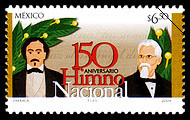 Colnect-313-256-150th-Anniversary-of-the-Mexican-National-Anthem.jpg