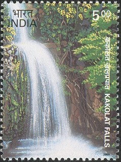 Colnect-540-509-Waterfalls-of-India---Kakolat-Falls.jpg