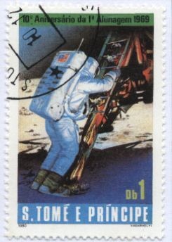 Colnect-935-293-Astronaut-on-lunar-module-ladder.jpg