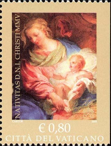 Colnect-1951-721-Adoration-of-the-Shepherds-by-Fran%C3%A7ois-Le-Moyne.jpg