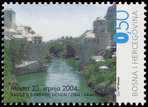 Colnect-816-198-Rebuilding-the-Old-Bridge-in-Mostar.jpg