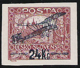 Colnect-1253-341-Hradcany-at-Prague---Overprint-Airplane-and-new-value.jpg