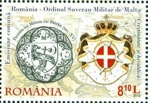 Colnect-1398-592-Joint-stamp-issue-Romania--ndash--Sovereign-Order-of-the-Knights-o.jpg