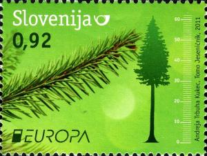 Colnect-932-976-EUROPA-2011---Forests---Fir-tree.jpg