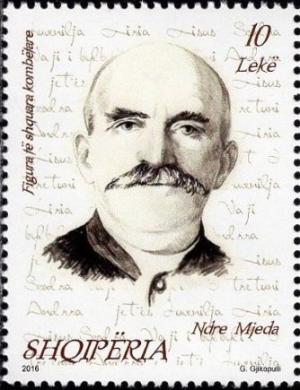 Colnect-3834-378-Ndre-Mjeda-1866--1937-Albanian-priest-poet-and-activist.jpg