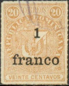 Colnect-3030-389-Coat-of-arms-from-1881-surcharged-1Fr-on-20c--franco-.jpg