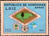 Colnect-2936-773-Forest-Fire-Brigade-emblem-with-map-of-Honduras.jpg