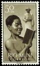 Colnect-303-772-Boy-reading-and-missionary.jpg