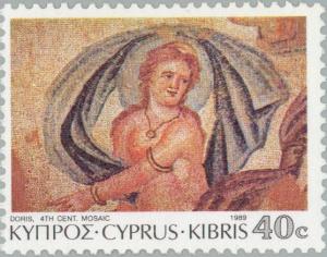 Colnect-177-364-Paphos-Mosaics---Doris-4th-cent-AD.jpg