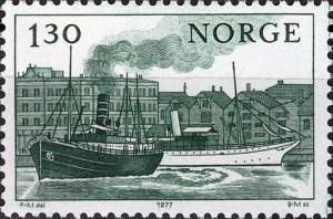 Colnect-4283-089-Steamers--quot-Kong-Haakon-quot---amp---quot-Dronningen-quot--in-Stavanger-harbor-1.jpg