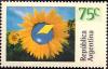 Colnect-3261-622-Sunflower-and-logo-of-Argentine-post.jpg