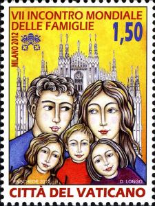 Colnect-2394-993-Family-and-Cathedral-of-Milan.jpg