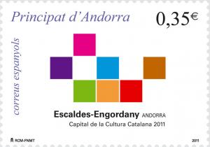 Colnect-729-990-Capital-city-of-Catalan-Culture-2011---Escaldes-Engordany.jpg