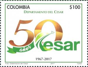Colnect-4058-371-50-Years-Cesar-Department.jpg