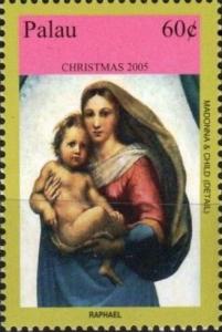 Colnect-5861-902-Madonna-and-Child-by-Raphael.jpg