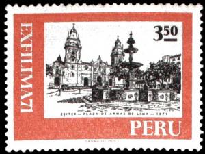 Colnect-1430-714-Plaza-de-Armas-Lima-1971.jpg