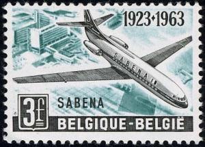 Colnect-2297-318-40th-anniv-of-SABENA-Airline---Caravelle-over-Airport.jpg