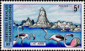 Colnect-792-331-Lake-Abbe-Flamingos-in-Water.jpg